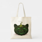 Green Halloween Pumpkin Tote Bag (Achterkant)