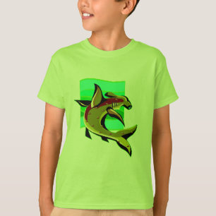 Green Hammerhead Shark T-shirt