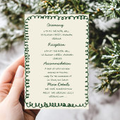 green hand drawn heart Whimsical Wedding details Kaart