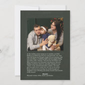 Green Hand Lettré "Réjouissez" Carte photo de vaca (Dos)