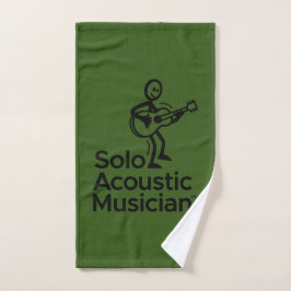 Green Hand Towel SAM Logo Handdoek