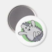 Green Happy Cute Hedegel Magneet (Voorkant / Achterkant)