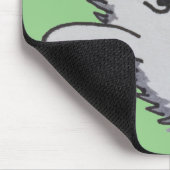 Green Happy Cute Hedégel Mousepad Muismat (Hoek)