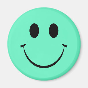 Green Happy Face Magneet