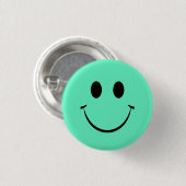 Green Happy Face Ronde Button 3,2 Cm (Voorkant /achterkant)
