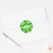 Green Hawaiian Ronde Sticker (Envelop)