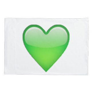 Green Heart - Emoji Kussensloop