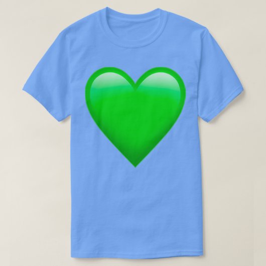 Green Heart Emoji T-shirt (Design voorkant)