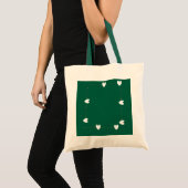 Green Heart Frame Tote Bag – Minimal Love Style (Devant (produit))