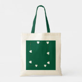 Green Heart Frame Tote Bag – Minimal Love Style (Dos)
