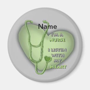 Green Heart Nurse Magneet
