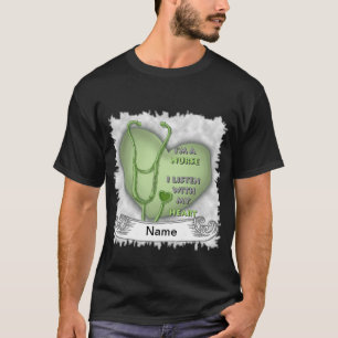Green Heart Nurse T-shirt