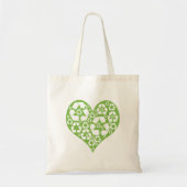 Green Heart Recyclen Tote Bag (Voorkant)