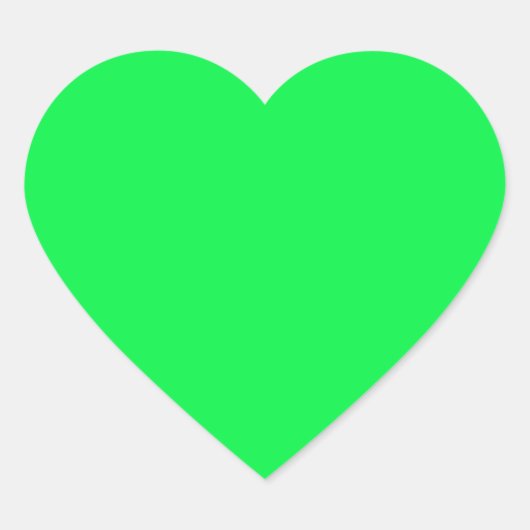 Green Heart Sticker (Voorkant)