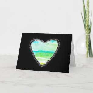 Green Heart Valentijn Love Romance Kaart