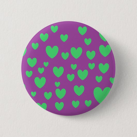 Green Hearts Button (Voorkant)