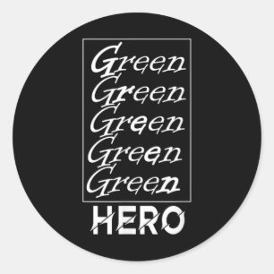 Green Hero - voor milieubescherming, voor de Ronde Sticker