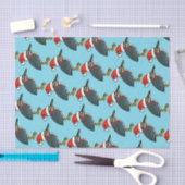 Green Heron Santa Tissuepapier (Craft)