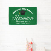 Green High School Reunion Custom Welkom Spandoek (Insitu)
