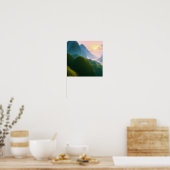 Green Hills by the River Poster (Cuisine)
