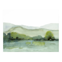 Green Hills Landscape Waterverf