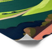 Green Hills Wall Art Poster (Hoek)