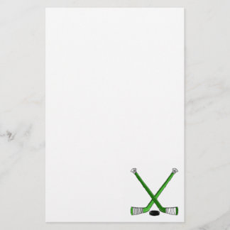 Green Hockey Briefpapier