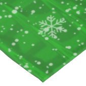 Green Holiday Snowflake Tafelkleed (Gekanteld)