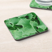 Green Holly fermer Ensemble de Dessous de verre de (Côté gauche)