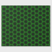 Green Honeycomb Cadeaupapier (Vlak)