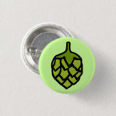 Green Hops Plant Beer Ronde Button 3,2 Cm (Voorkant /achterkant)