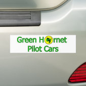 Green Hornet Pilot Cars Bumpersticker (Op auto)