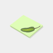 Green Hot Jalapeño Pepper Peppers Post-it® Notes (Schuin)