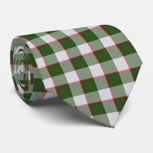 Green House and Mischka Gray Plaid Neck Tie Stropdas (Opgerold)