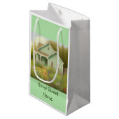 Green House Housewarming Klein Cadeauzakje (Voorkant Gekanteld)