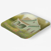 Green House Housewarming Papieren Bordje (Gebogen)
