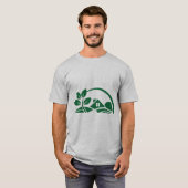 Green House Leaf Eco Friendly Home Nature T-Shirt (Devant entier)