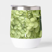 Green Hydrangea Floral Wedding Monogram  (Droite)