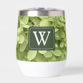 Green Hydrangea Floral Wedding Monogram  (Avant)