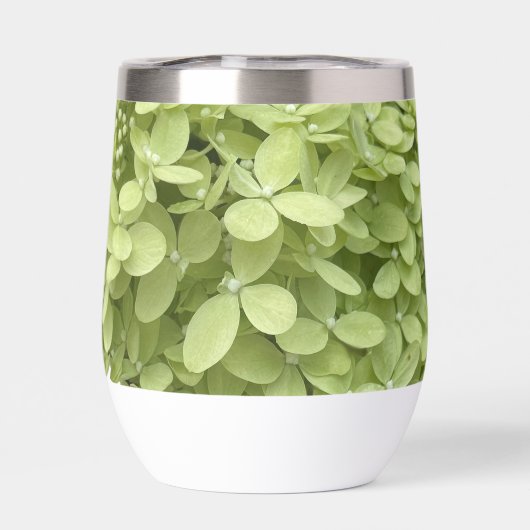 Green Hydrangea Floral Wedding Monogram (Arrière)