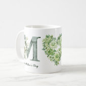 Green Hydrangea Mothers Day Coffee Mug (Devant gauche)