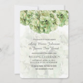 Green Hydrangea Spring Garden Invitations de maria (Devant)