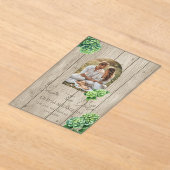 Green Hydrangea Wedding Invitation (Poser)