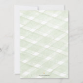 Green Hydrangea Wedding Save The Dates Date (Achterkant)