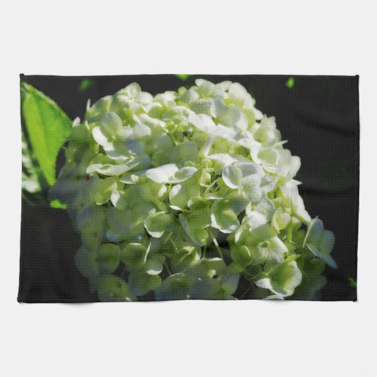 Green Hydrangeas Flowers Theedoek (Horizontaal)