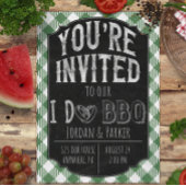 Green I Do BBQ Invitation Wedding shower et nuptia