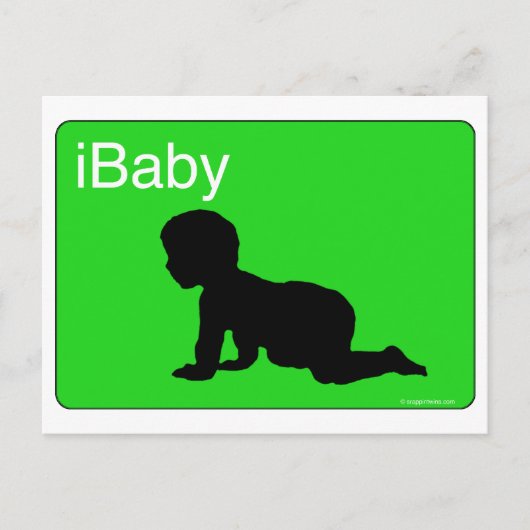 Green iBaby Briefkaart (Voorkant)
