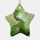 Green Iguana Keramisch Ornament (Links)