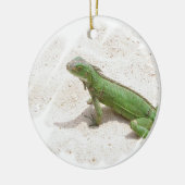 Green Iguana Lizard Ornament (Links)