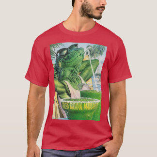 Green Iguana Margarita T-shirt
